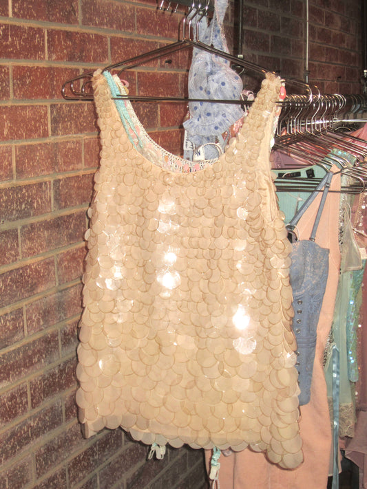 00s US vintage sequin tank