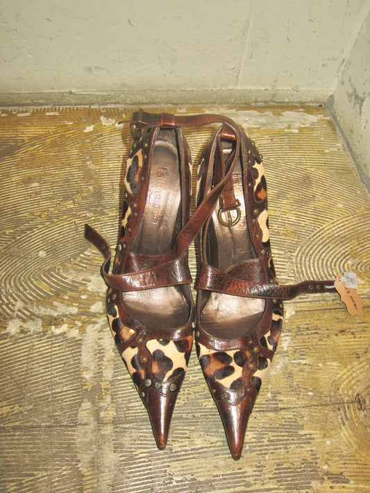 El Dante’s leopard leather mule