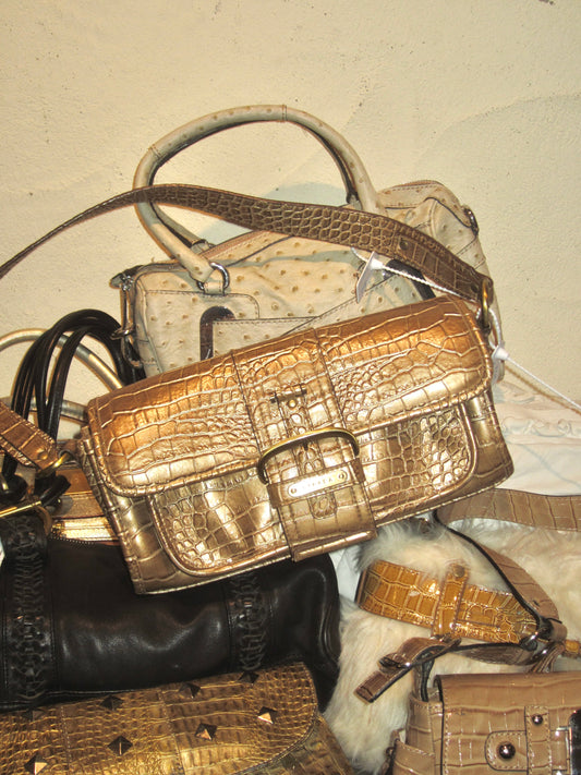 Gold Strada shoulder bag