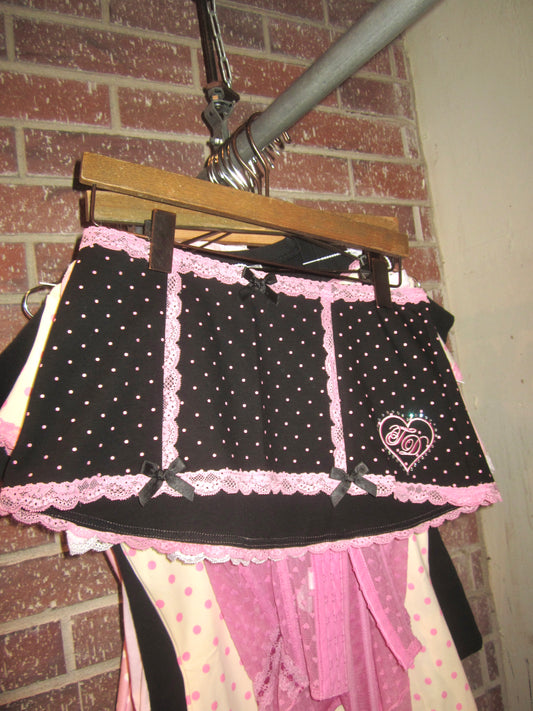 Candy gal rhinestone mini skirt