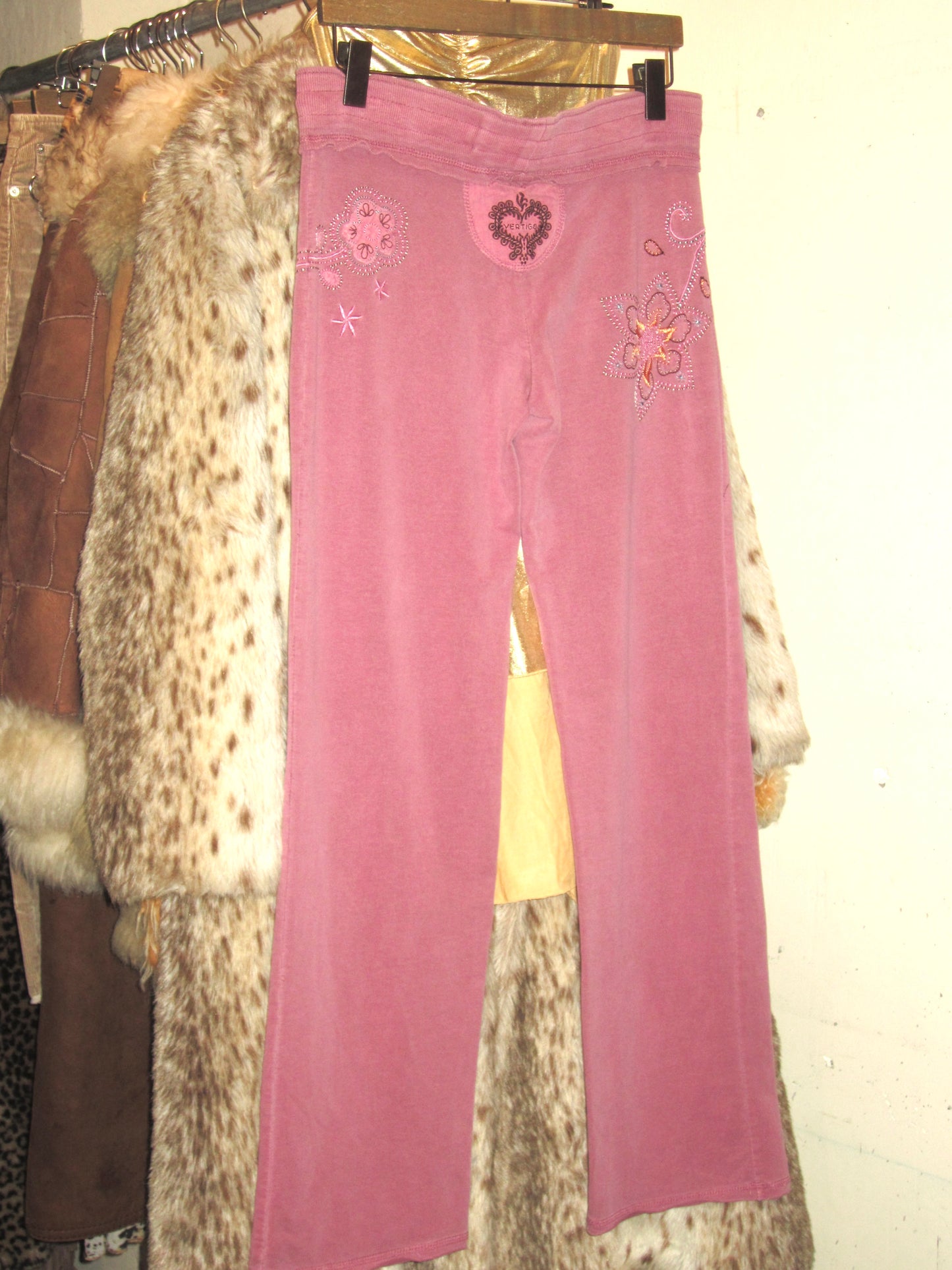 00s mauve bohemian sweatpants