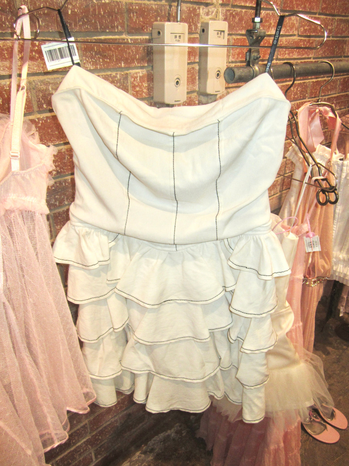 Ivory Tiered Corset Top