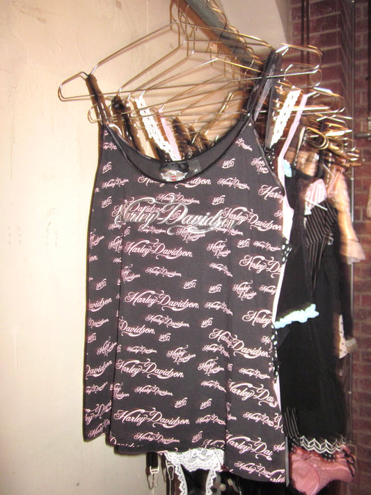 00s Harley Davidson glitter camisole