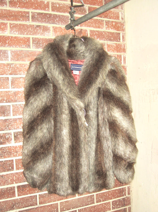 Vintage Jordache faux fur coat