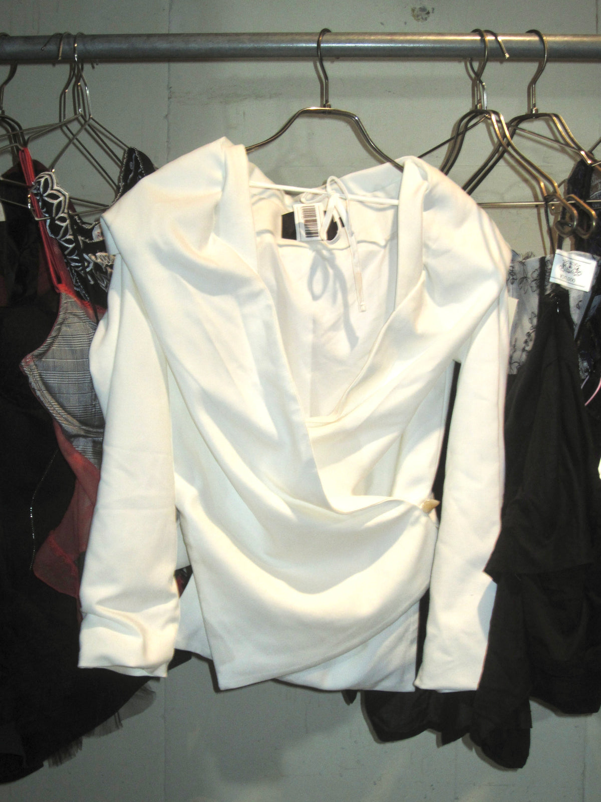 White Draped Jacket