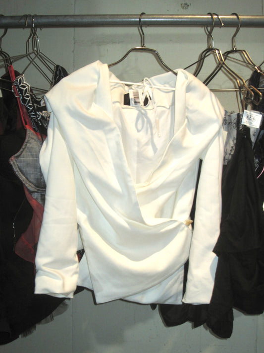 White Draped Jacket