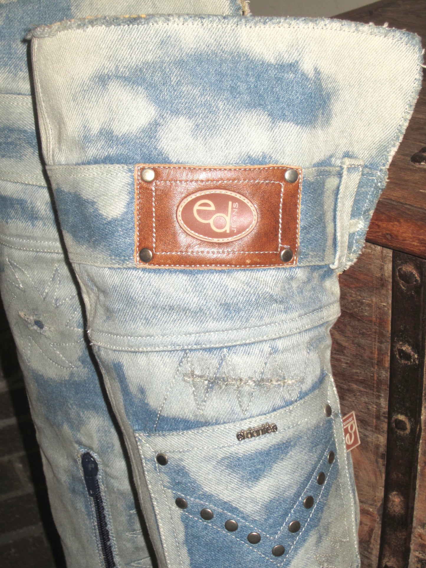 Vintage El Dante’s exclusive denim knee high boots