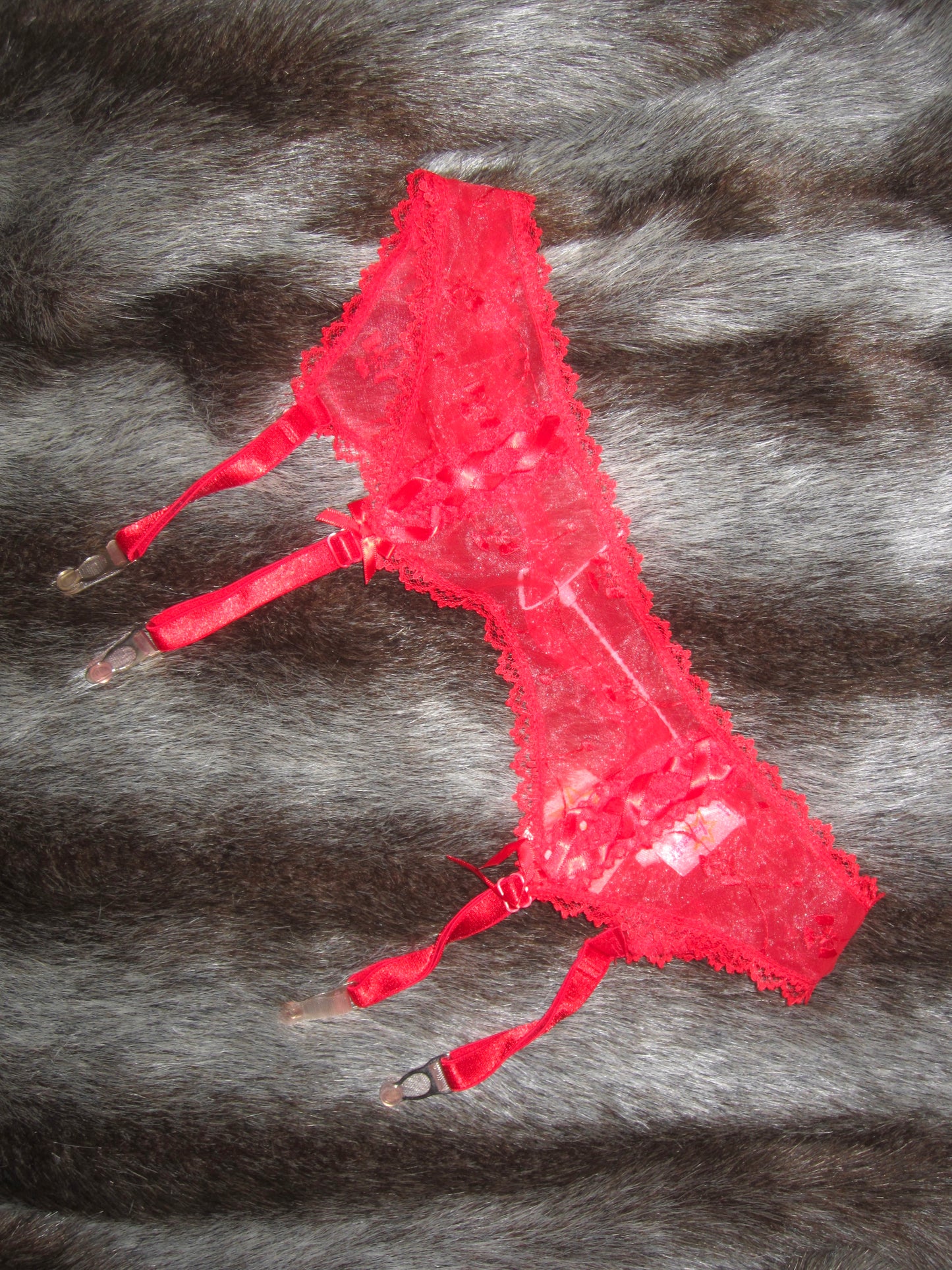 Vintage garter from Fredricks of Hollywood