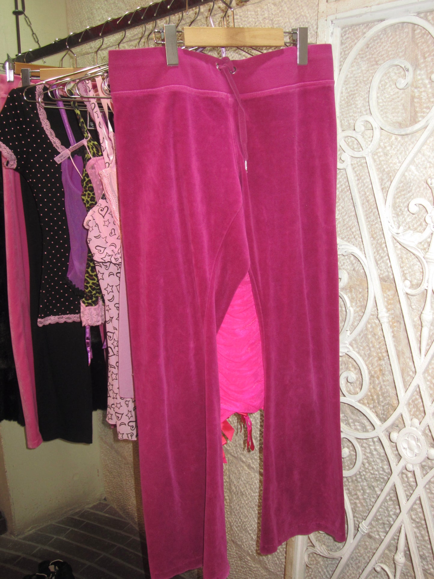 The juicy couture velour set up