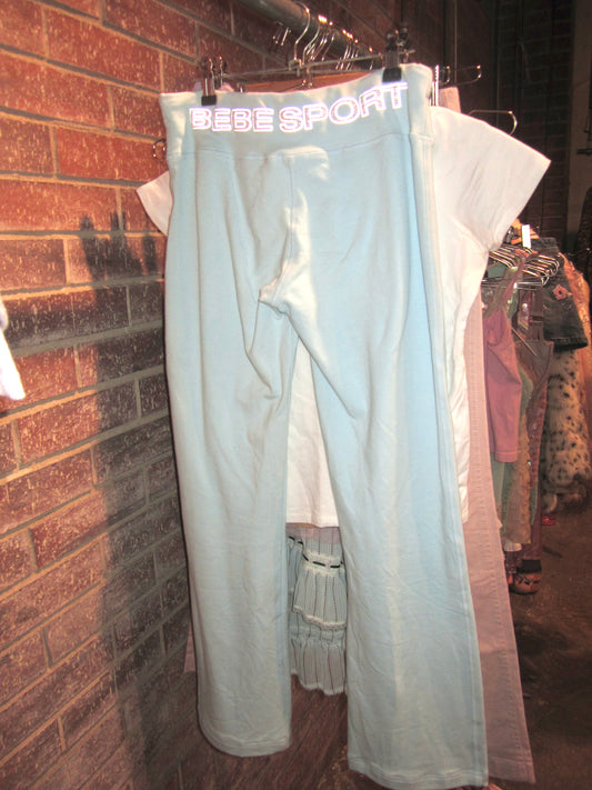 00s Bebe sport baby blue sweat pants