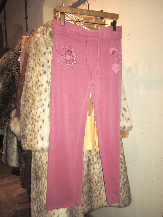 00s mauve bohemian sweatpants