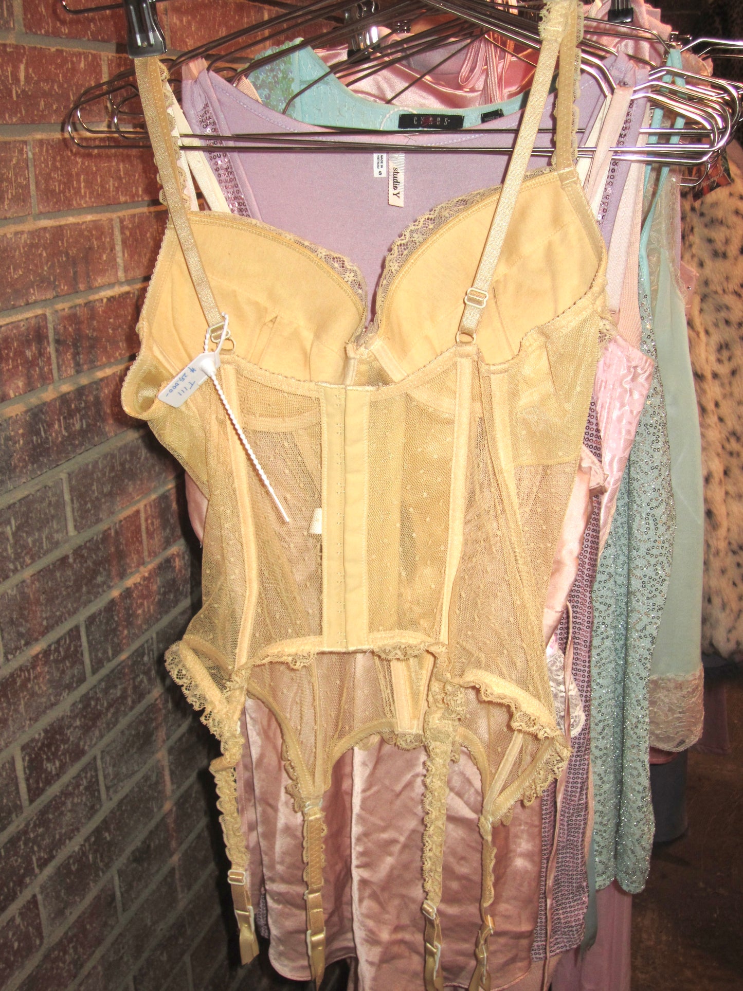 00s US lemon Venus bustier corset