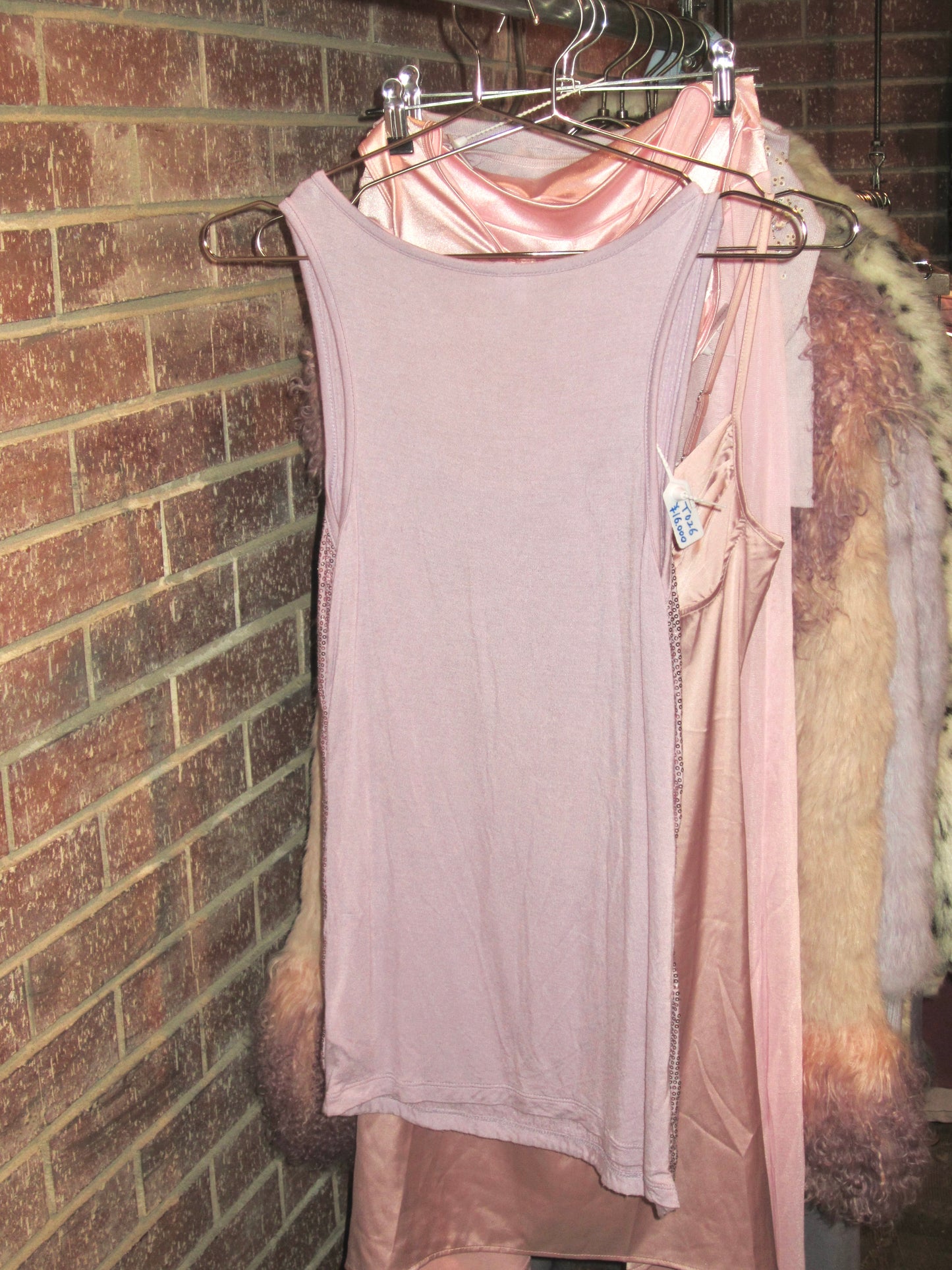 00s vintage lavender sequin tank