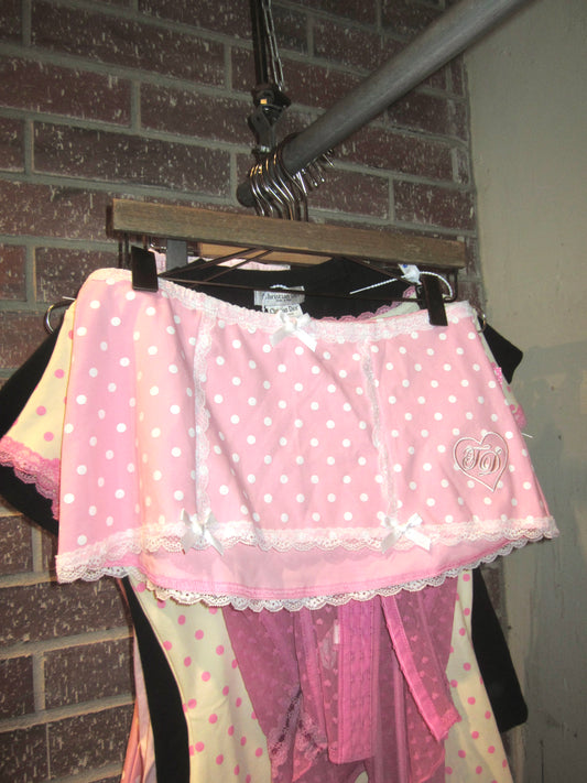 strawberry milk shake mini skirt
