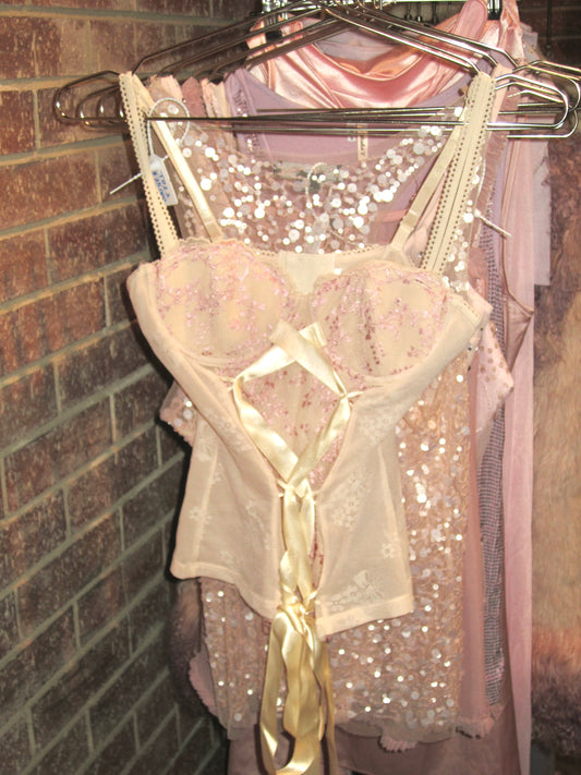 00s VS lace up princess corset
