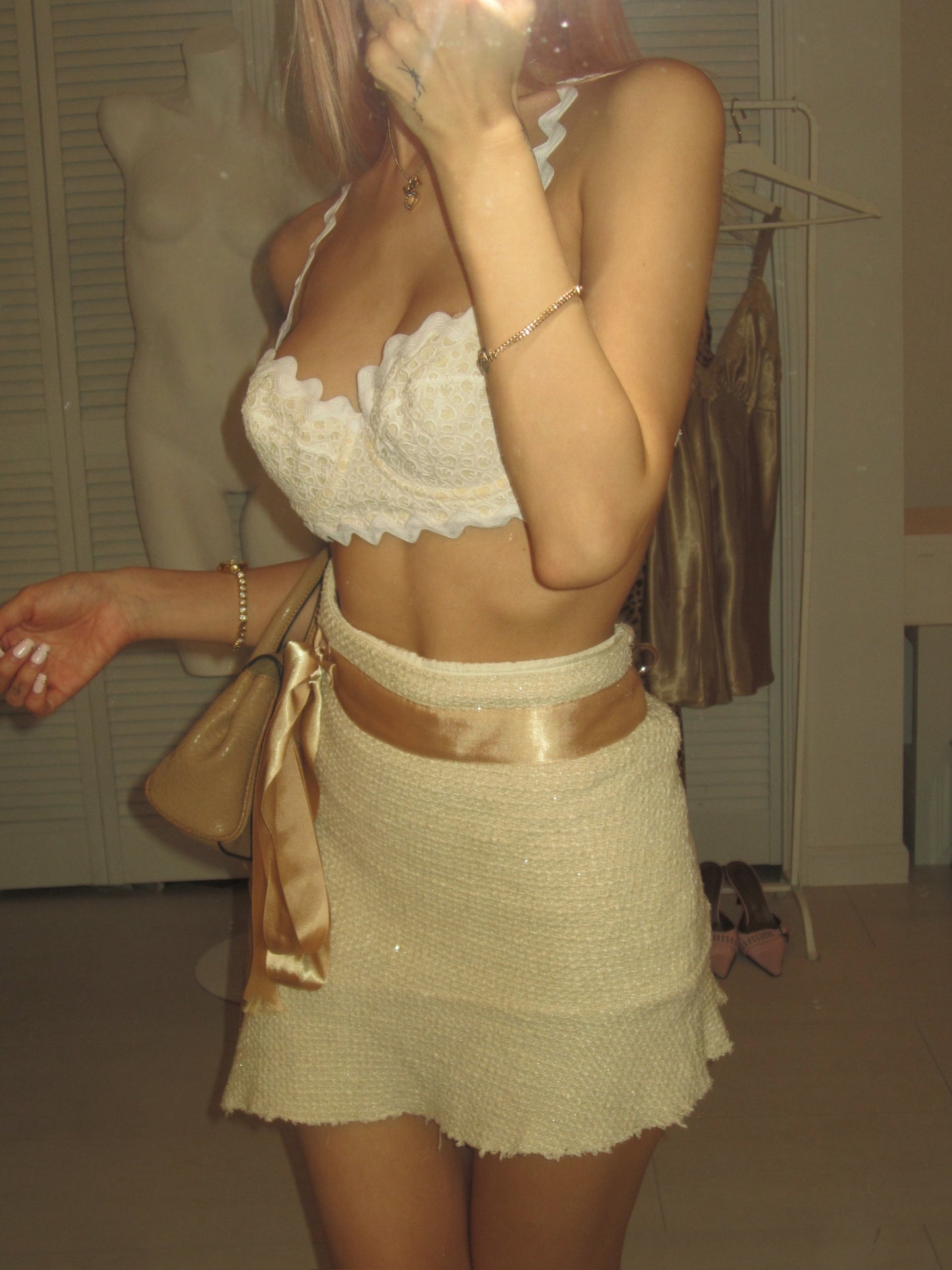 00s Bebe asymmetrical skirt