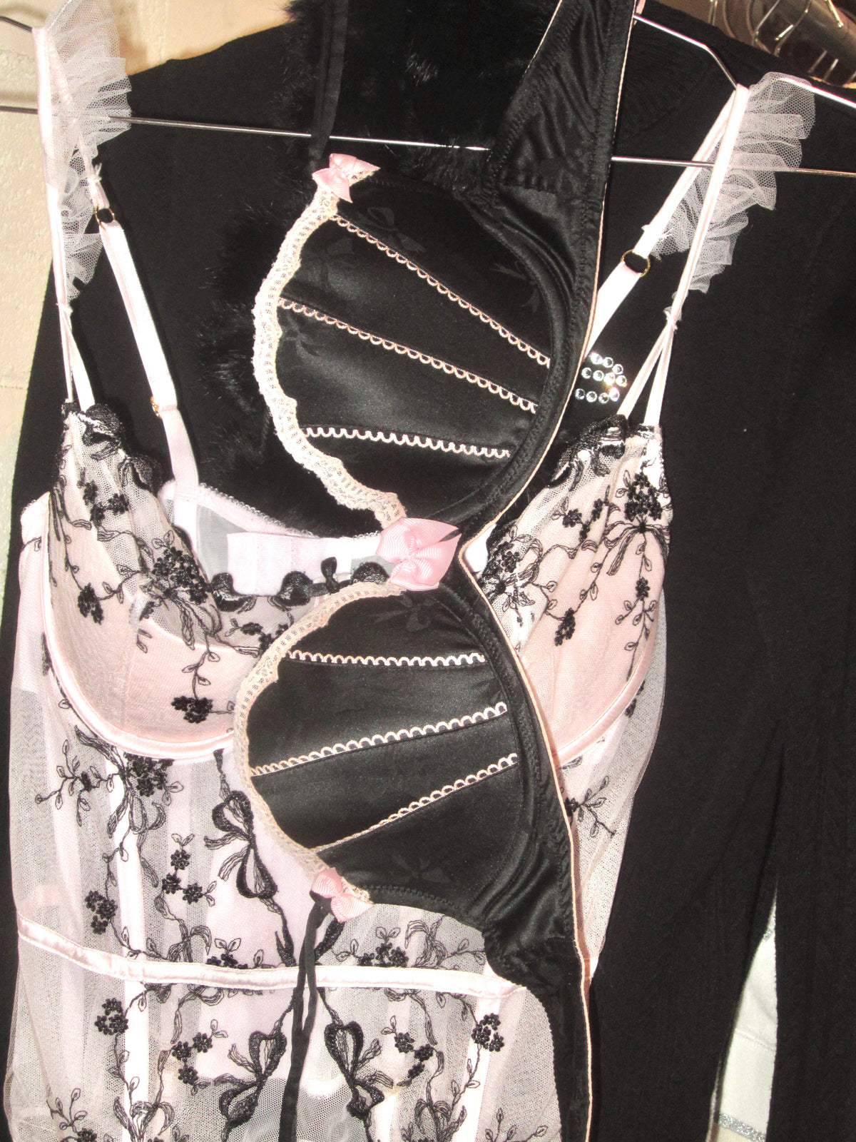 Midnight Satin Pink Promises