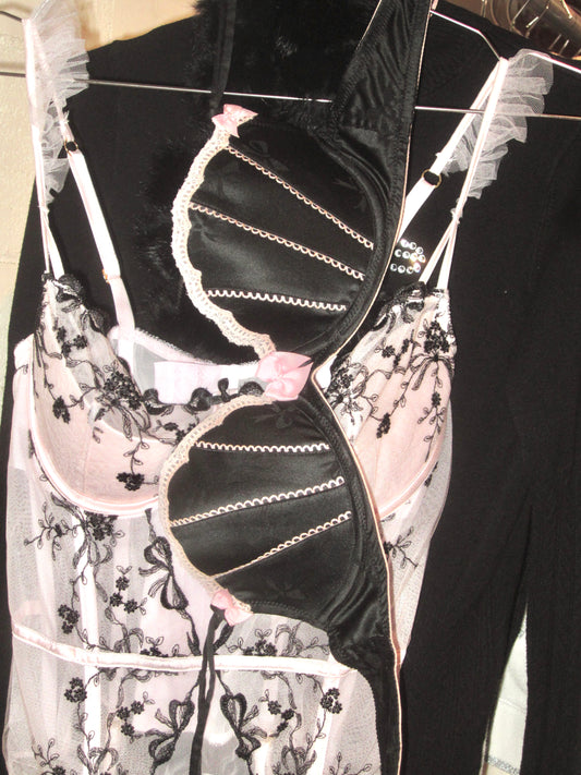 Midnight Satin Pink Promises
