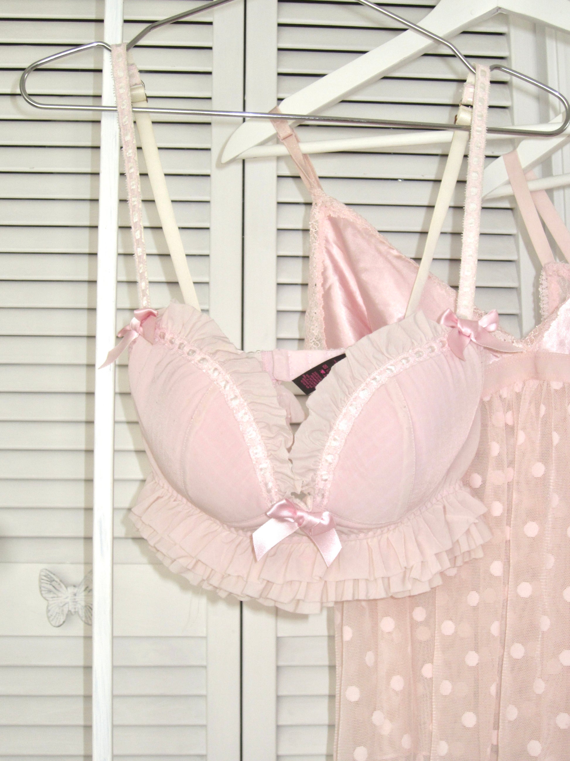 Blush Ruffle Bustier