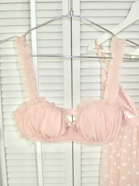 Blush Ruffle Bra