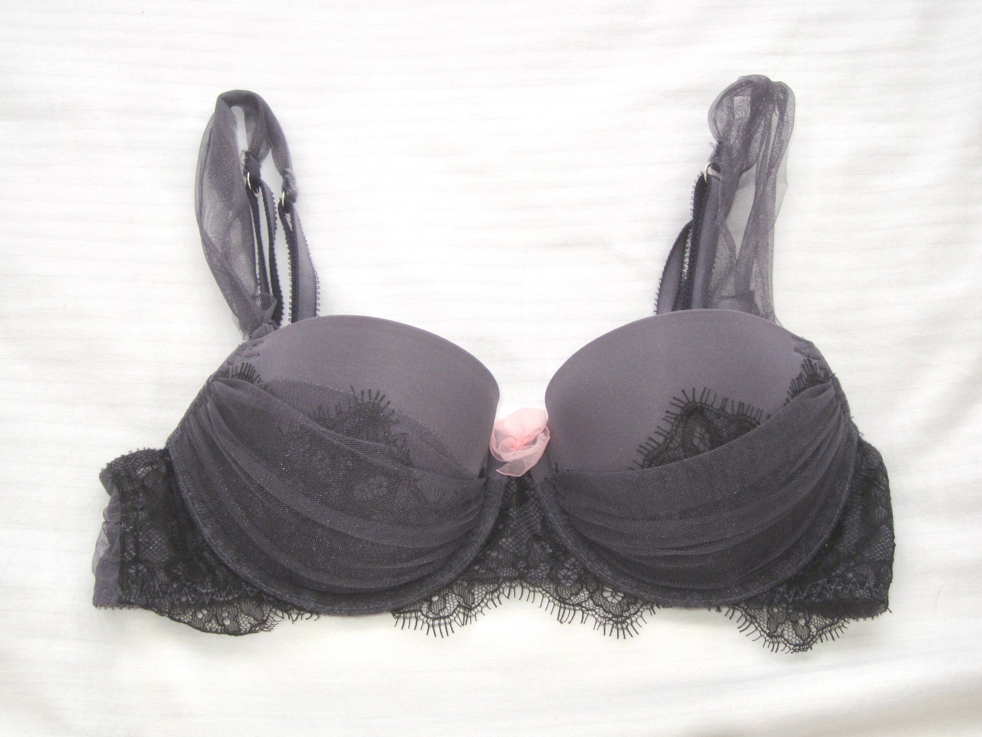 Black Rose Veil Bra