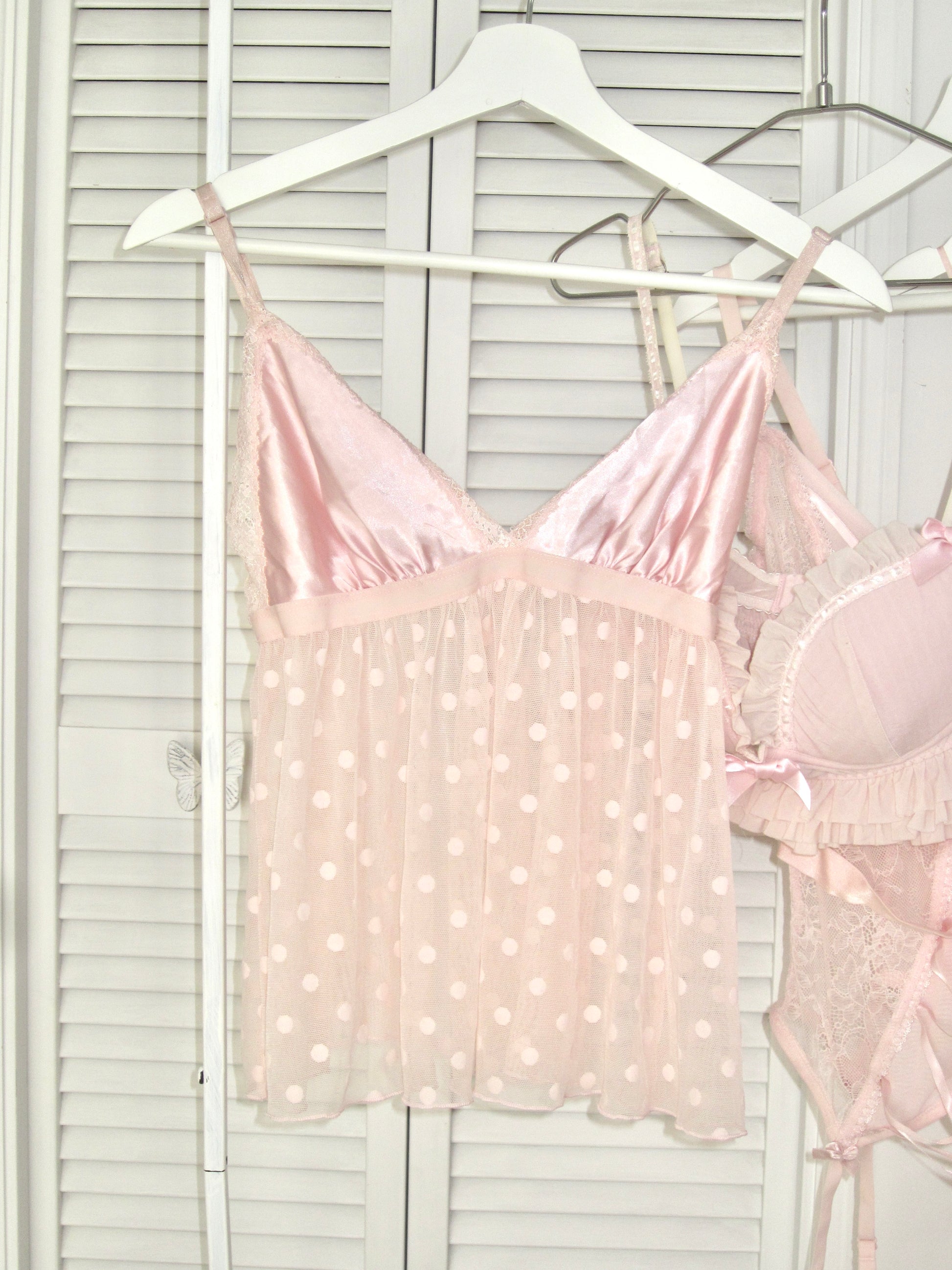 Blush Dot Babydoll