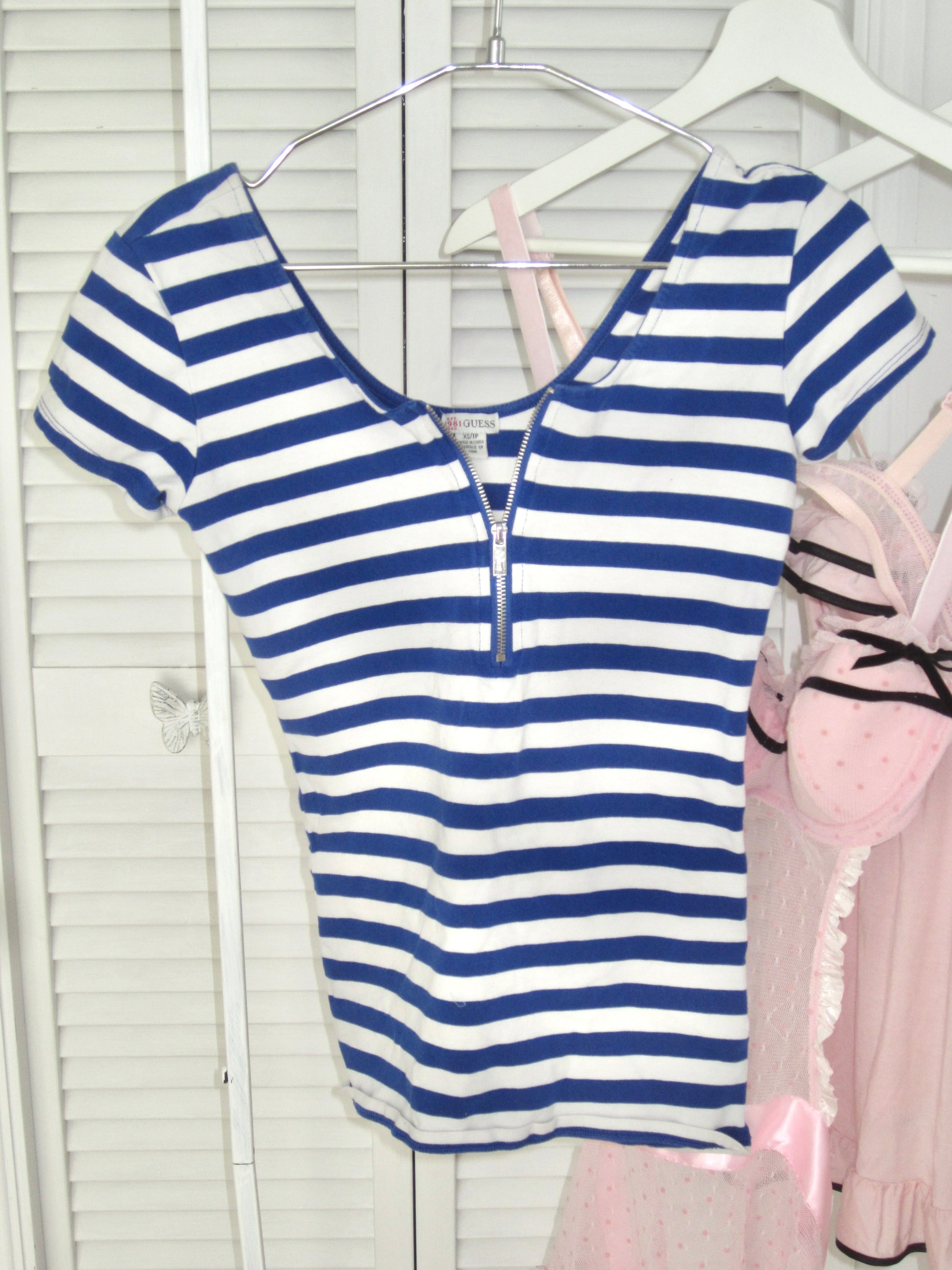 Blue Riviera Zip Top