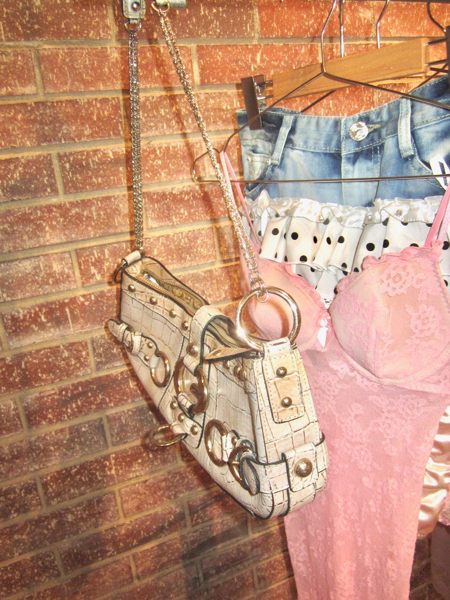 Crystal Croco Bag