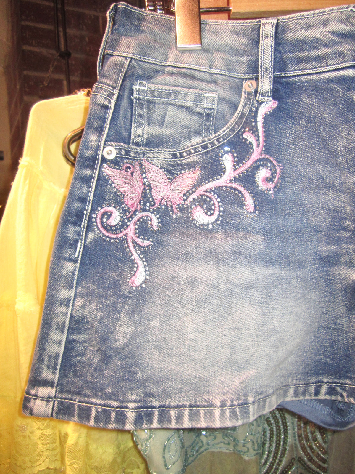 Pink Wings in Blue