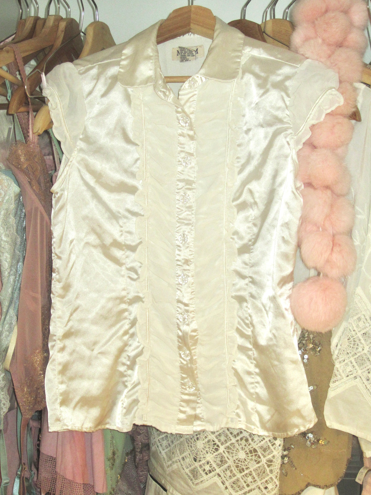 Ivory Crystal Ruffles