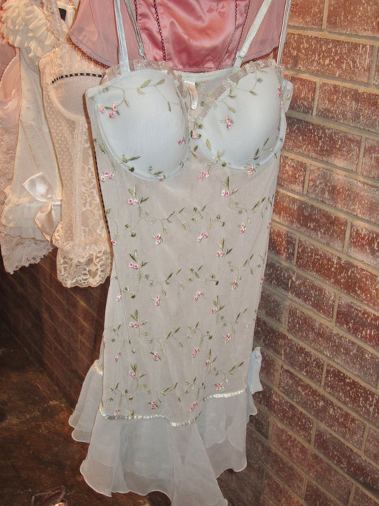Blue Rose Embroidered Dreams