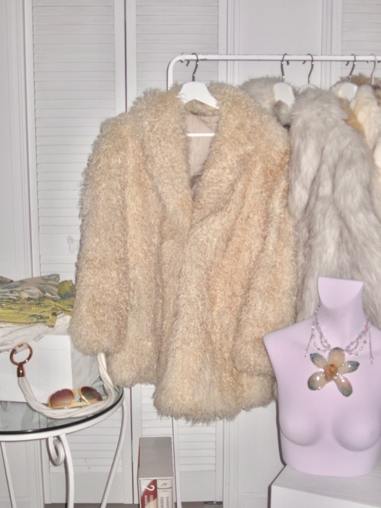 Creamy Latte Sheep fur jacket