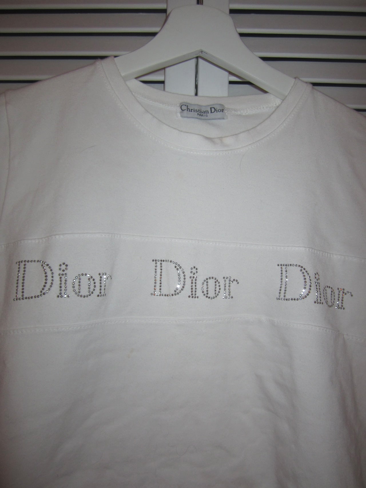 Vintage Dior rhinestone tee