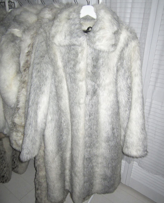 Vintage Snow bear midi faux fur coat