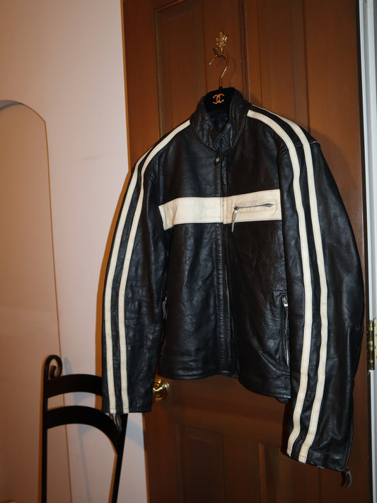 Vintage biker’s leather jacket