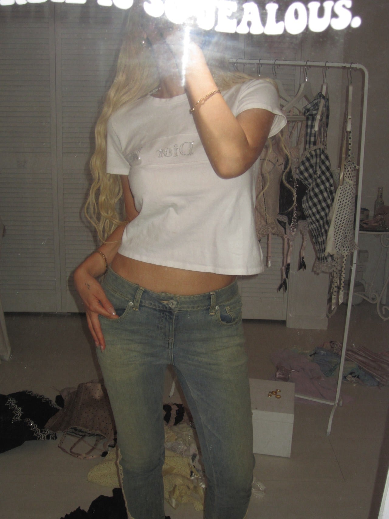 Vintage Dior rhinestone tee