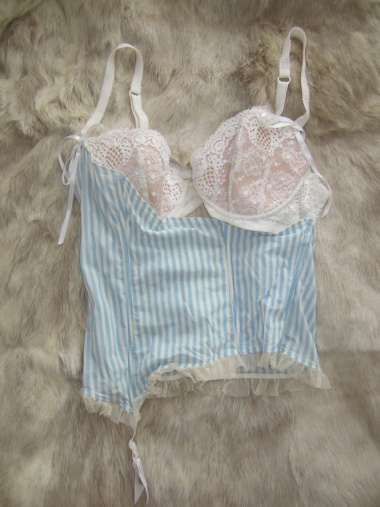 Chantal Thomass baby blue bustier