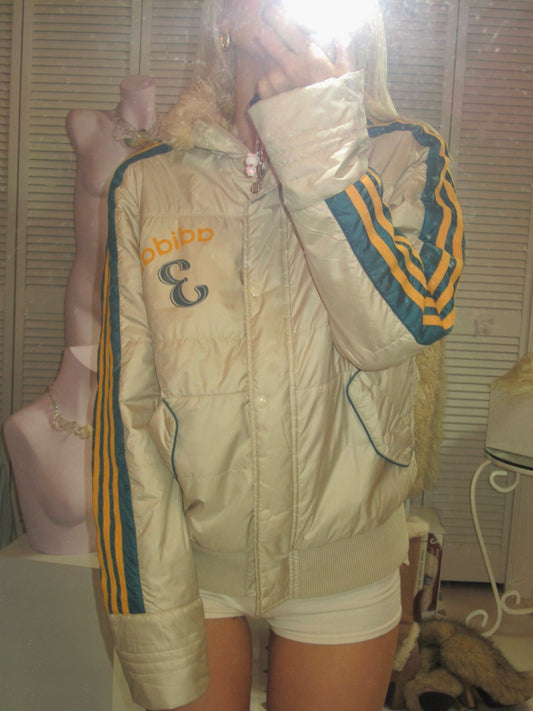 Vintage adidas nylon puffer jacket