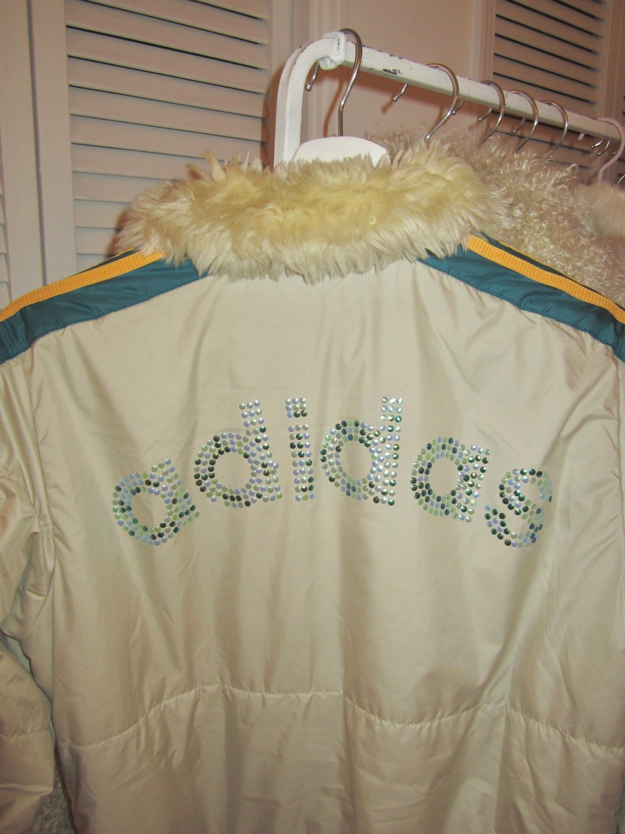 Vintage adidas nylon puffer jacket