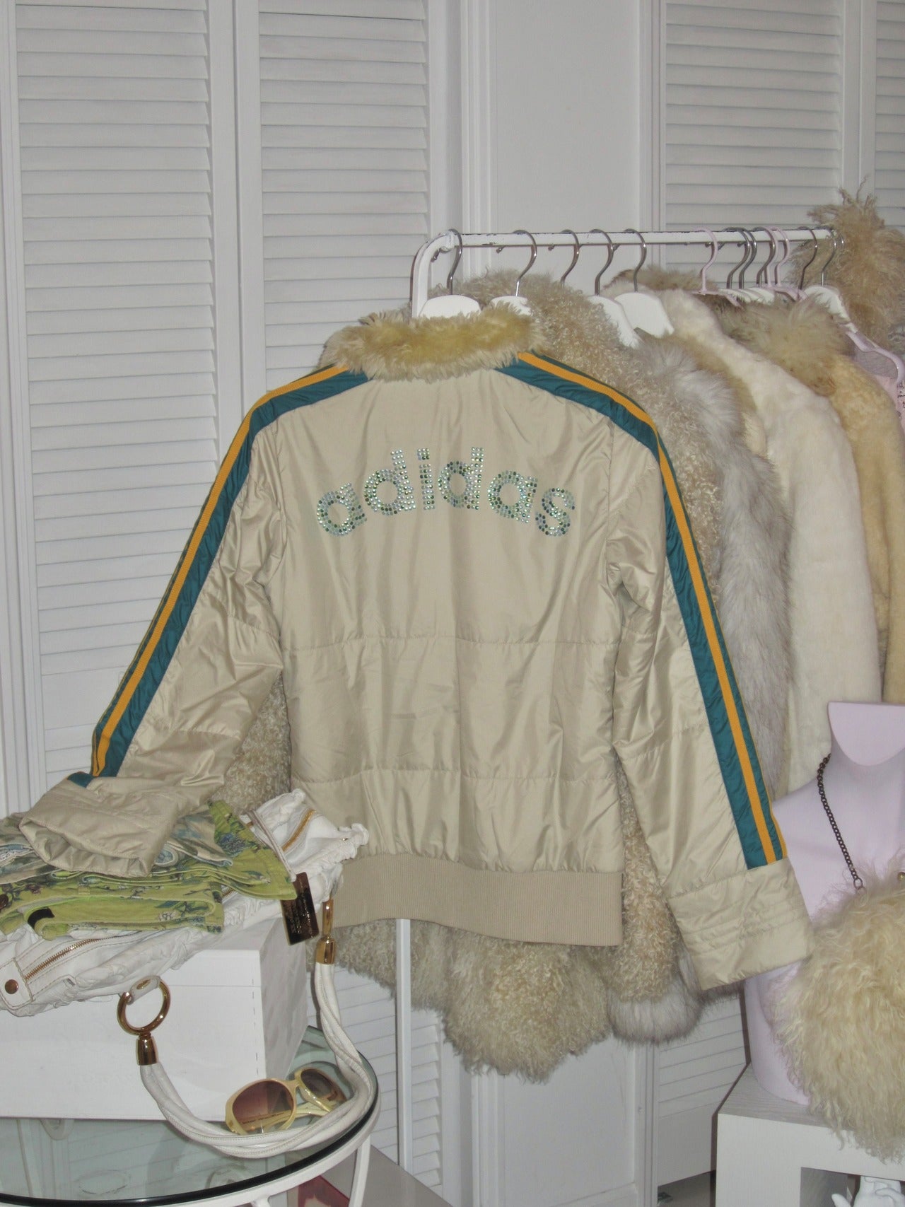Vintage adidas nylon puffer jacket