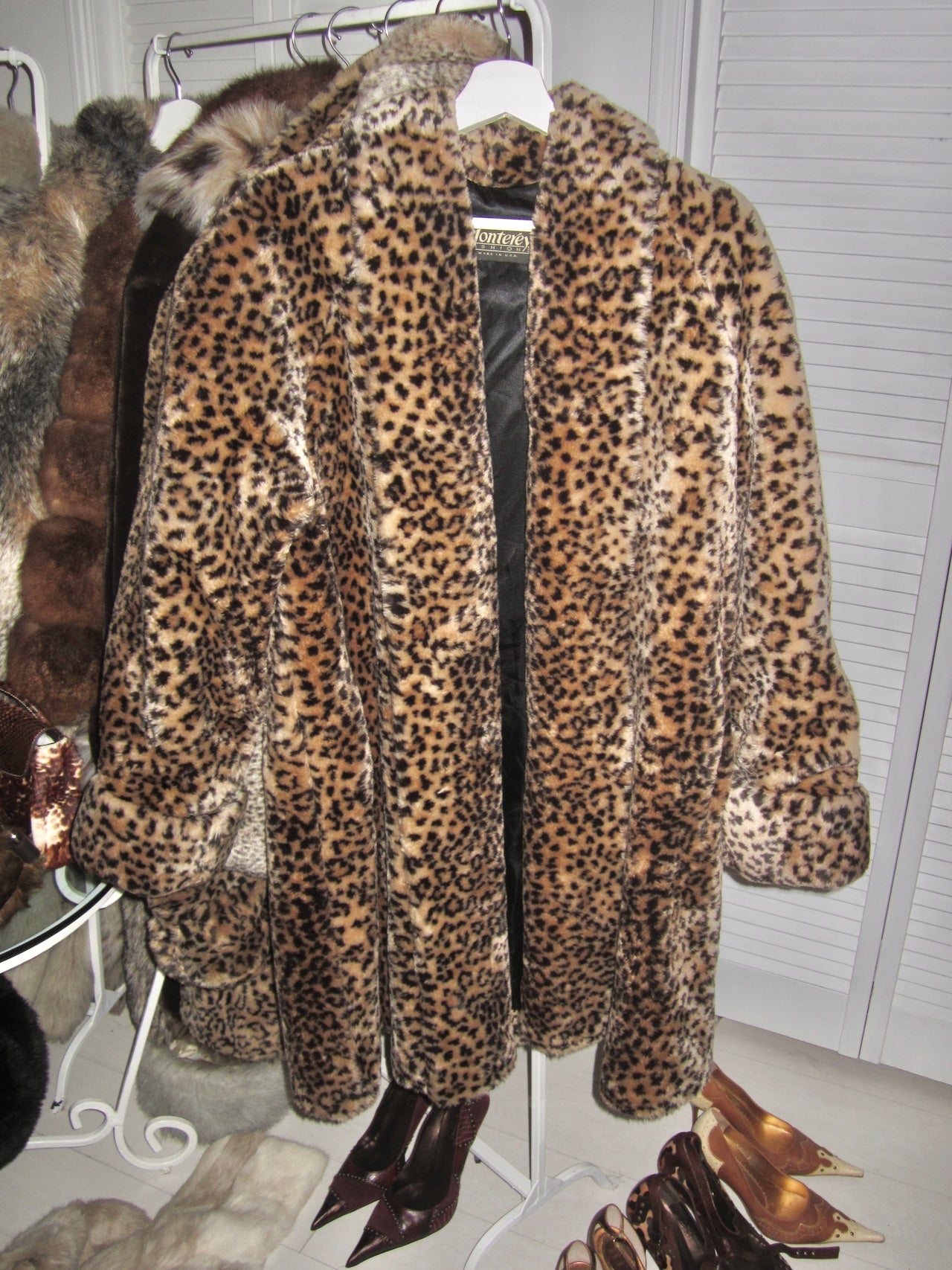 The savage monarch midi faux fur coat